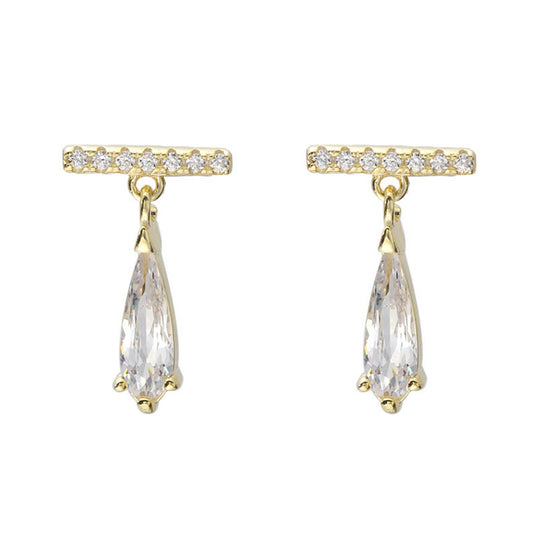 Zircon Drop Earrings