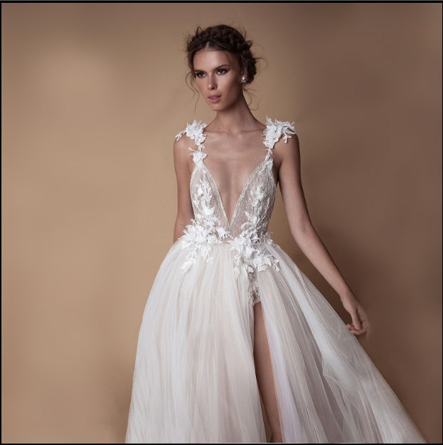 Angel Femme Diamond Lace Wedding Dress