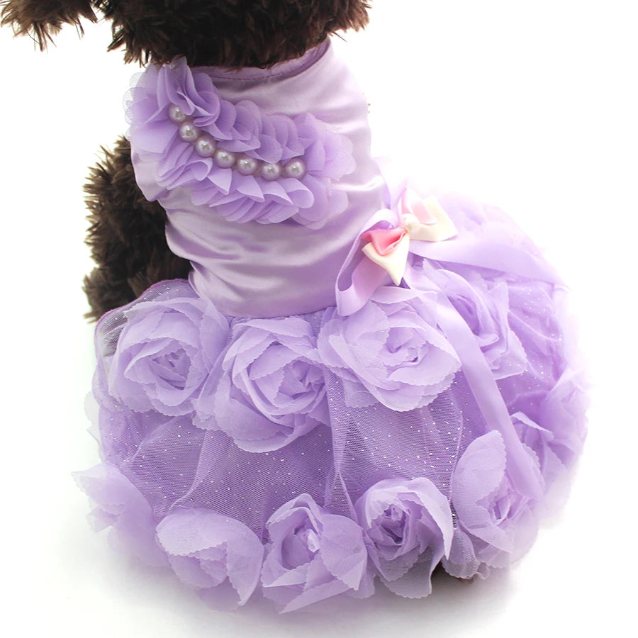 XKSRWE Pet Princess Wedding Dress