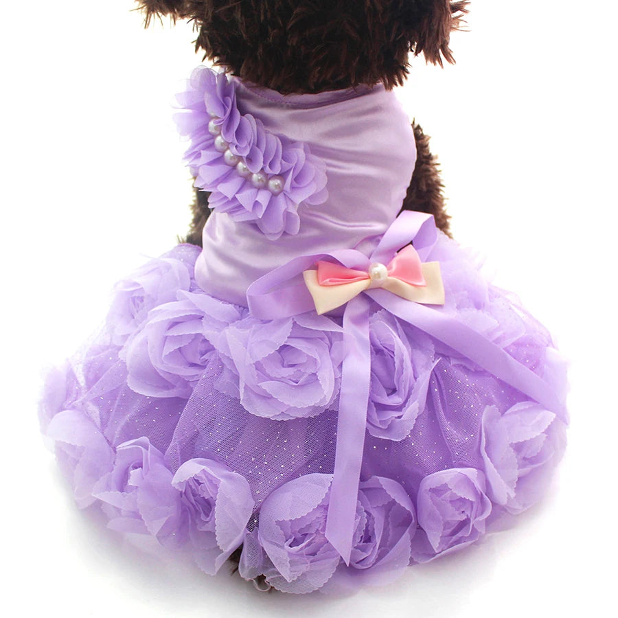 XKSRWE Pet Princess Wedding Dress