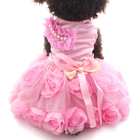 XKSRWE Pet Princess Wedding Dress