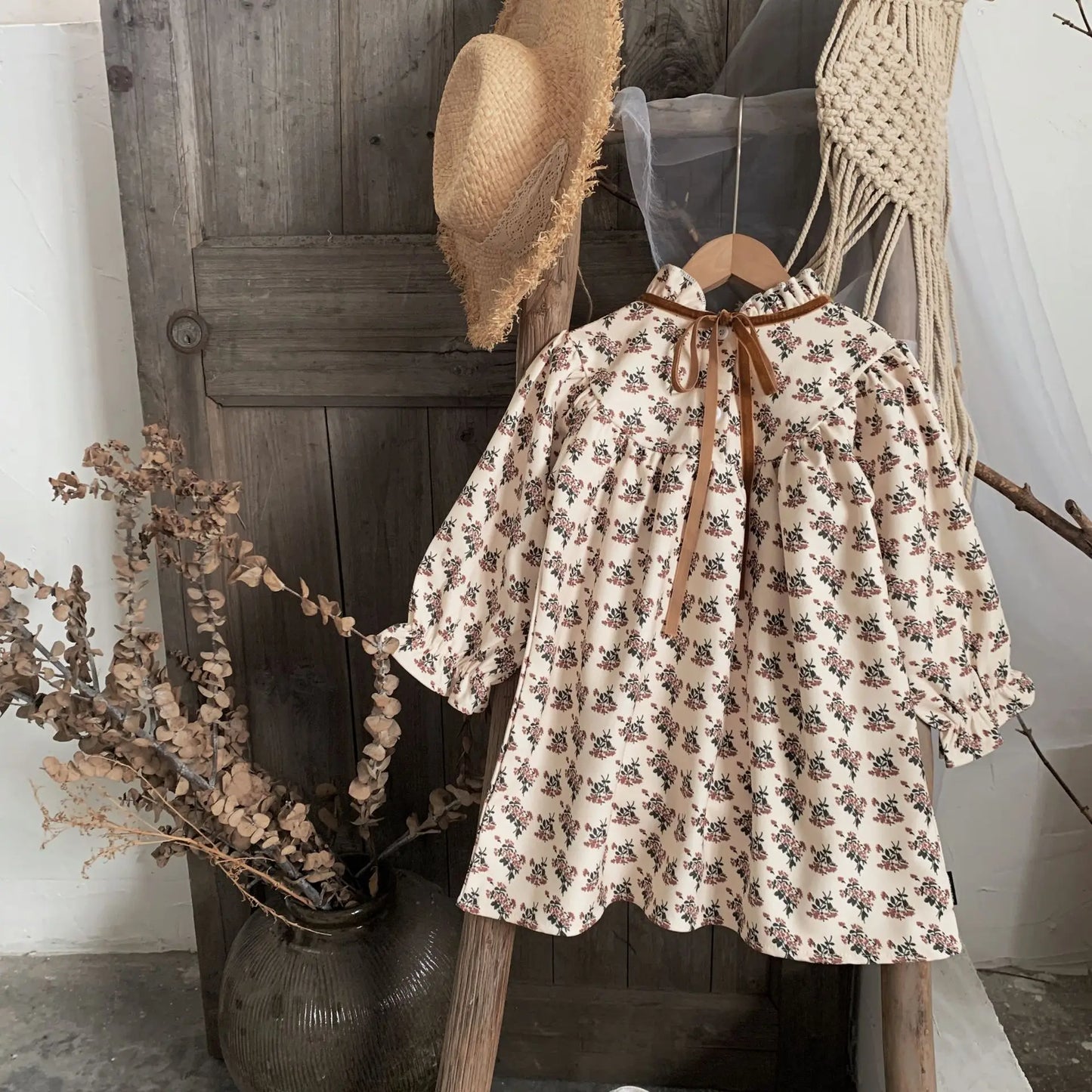 Autumn Retro Princess Dress for Girls