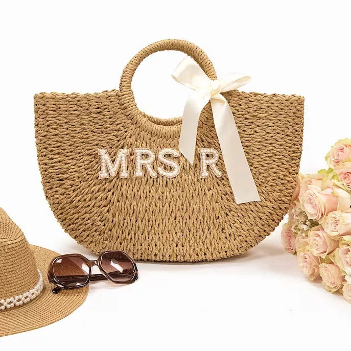 Boho Bridal Woven Handbag