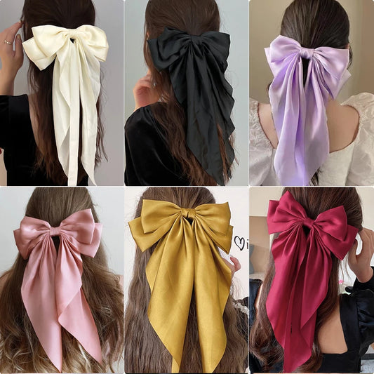 Bow Ribbon Hair Clip for Women