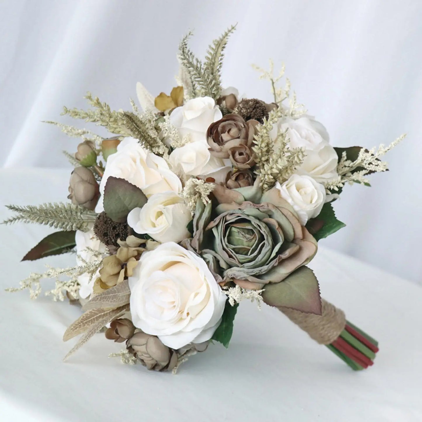 Artificial Silk Wedding Bouquet for Photos