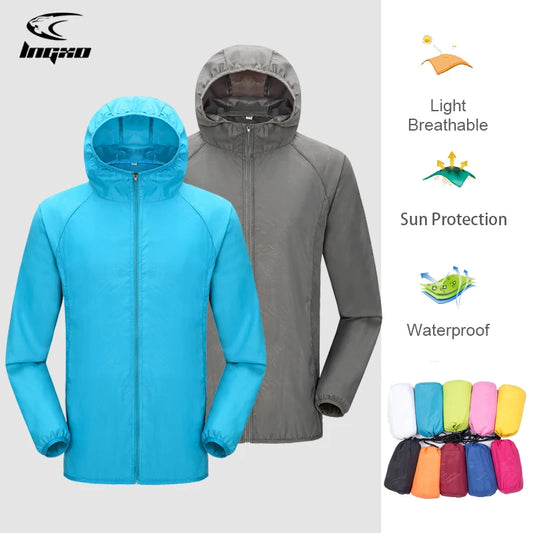 Camping Rain Jacket - Waterproof & Quick Dry