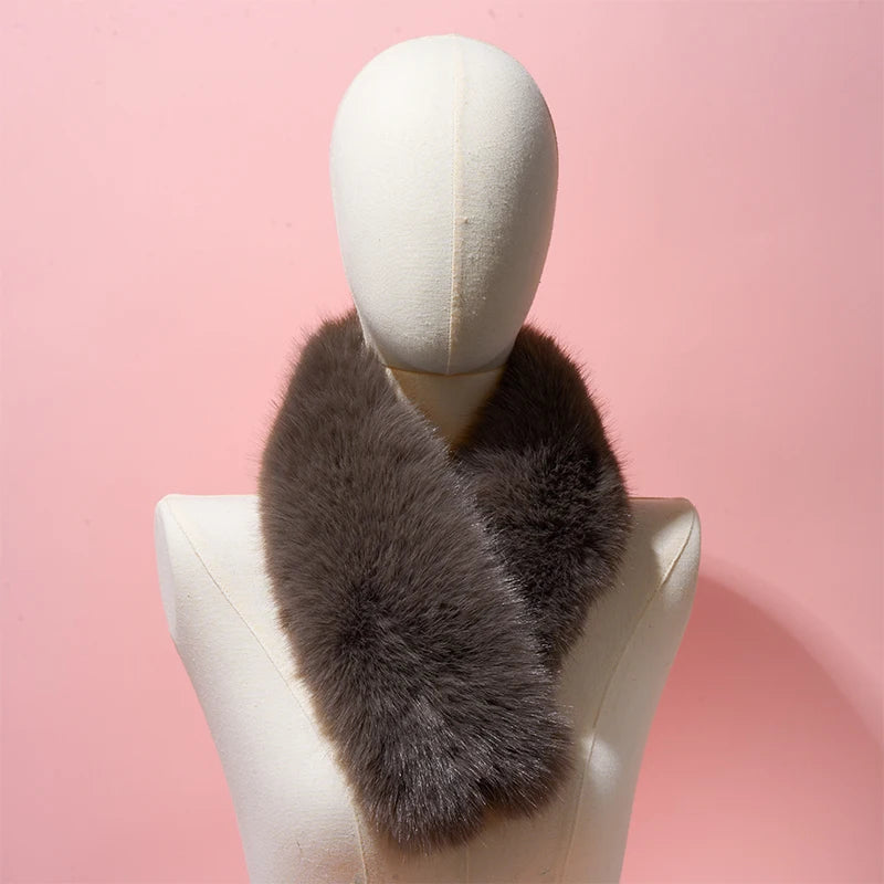 2024 Winter Thickened Faux Fur Shawl - 70cm