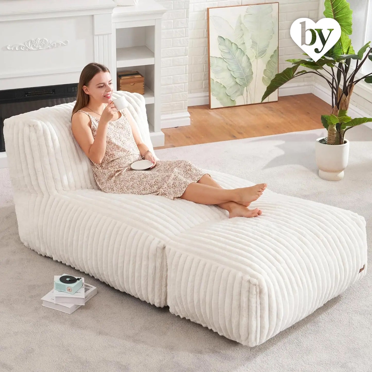 CozyCloud Memory Foam Bean Bag Chair