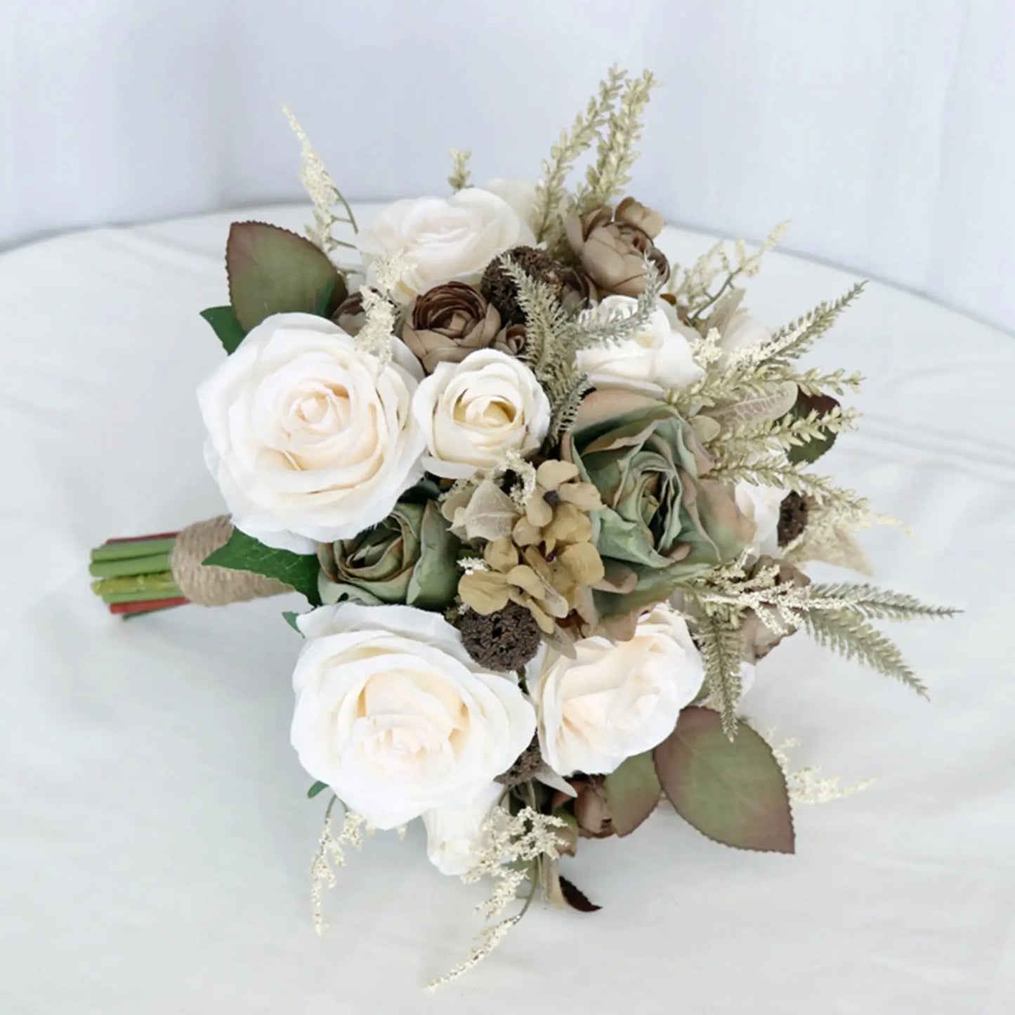 Artificial Silk Wedding Bouquet for Photos