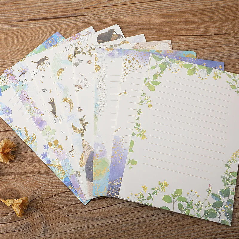 8pcs Kawaii Writing Paper for Envelopes