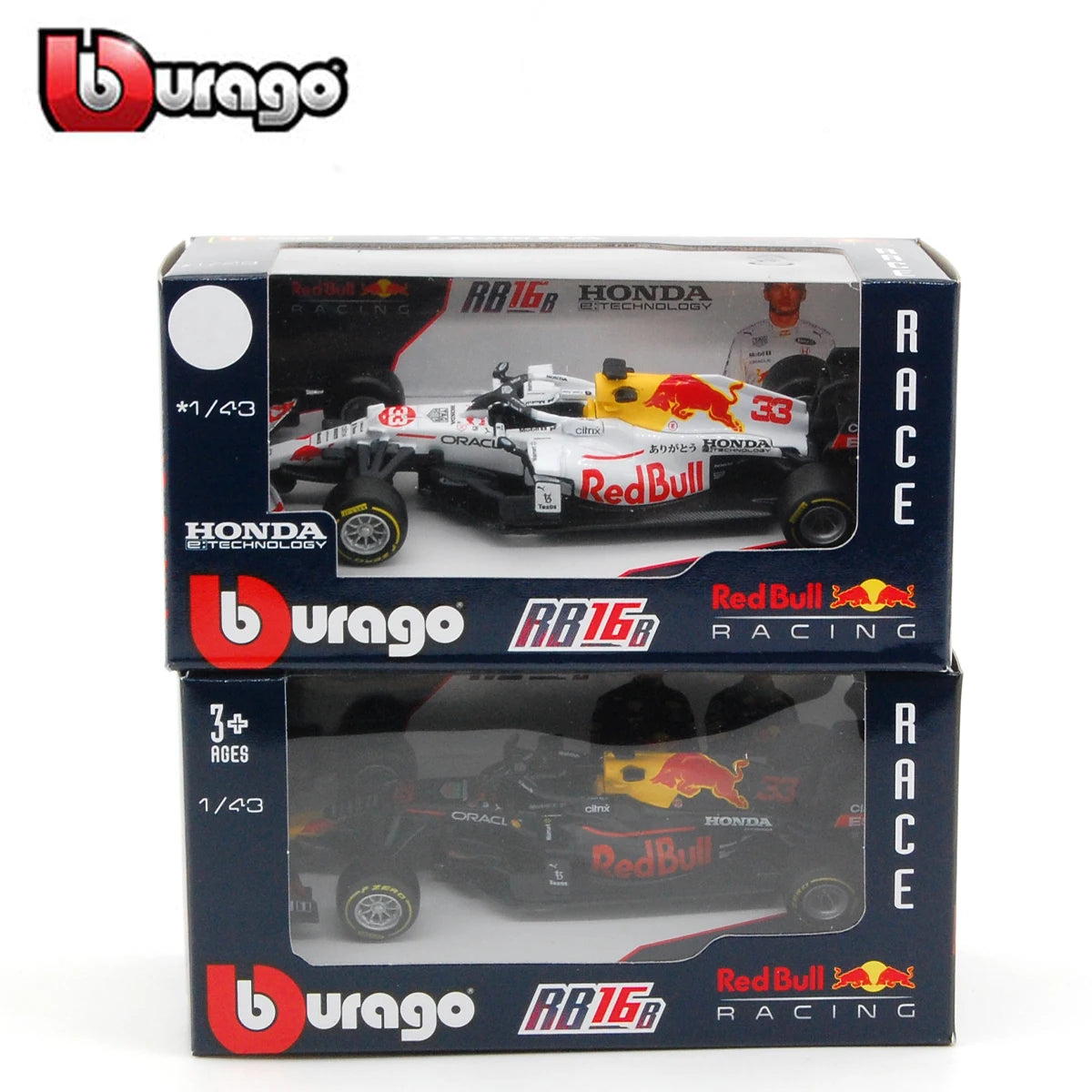 Bburago 1:43 Red Bull RB16b Max Verstappen Diecast Model