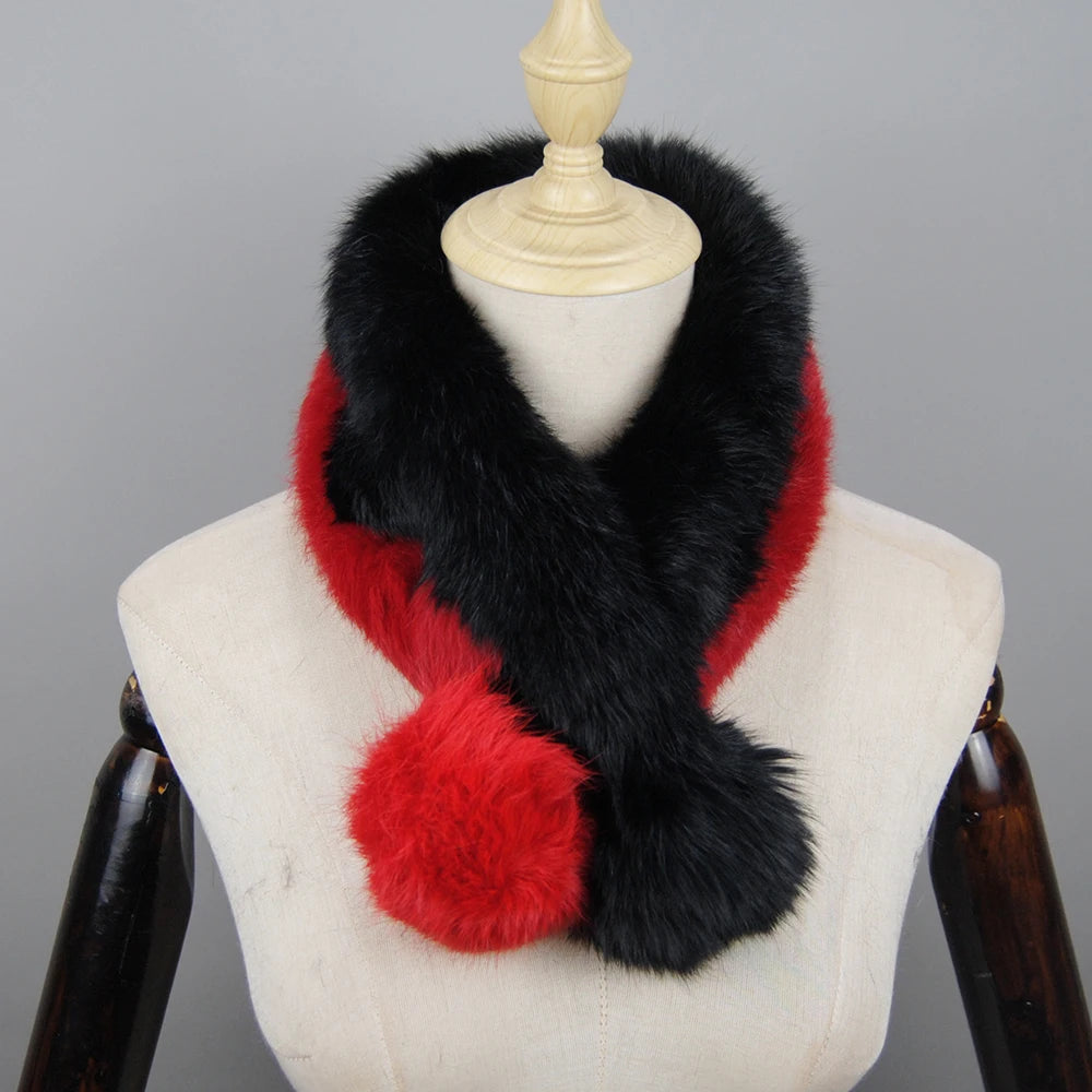 2024 Russian Rabbit Fur Scarf