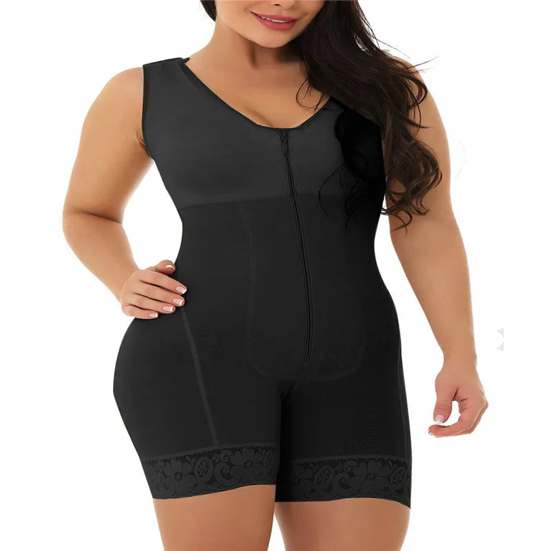 Plus Size Open Crotch Body Shaper 6XL