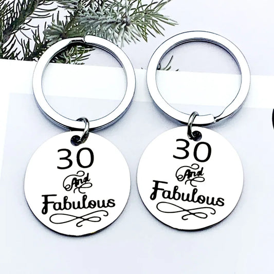 Anniversary Keychain - Stainless Steel