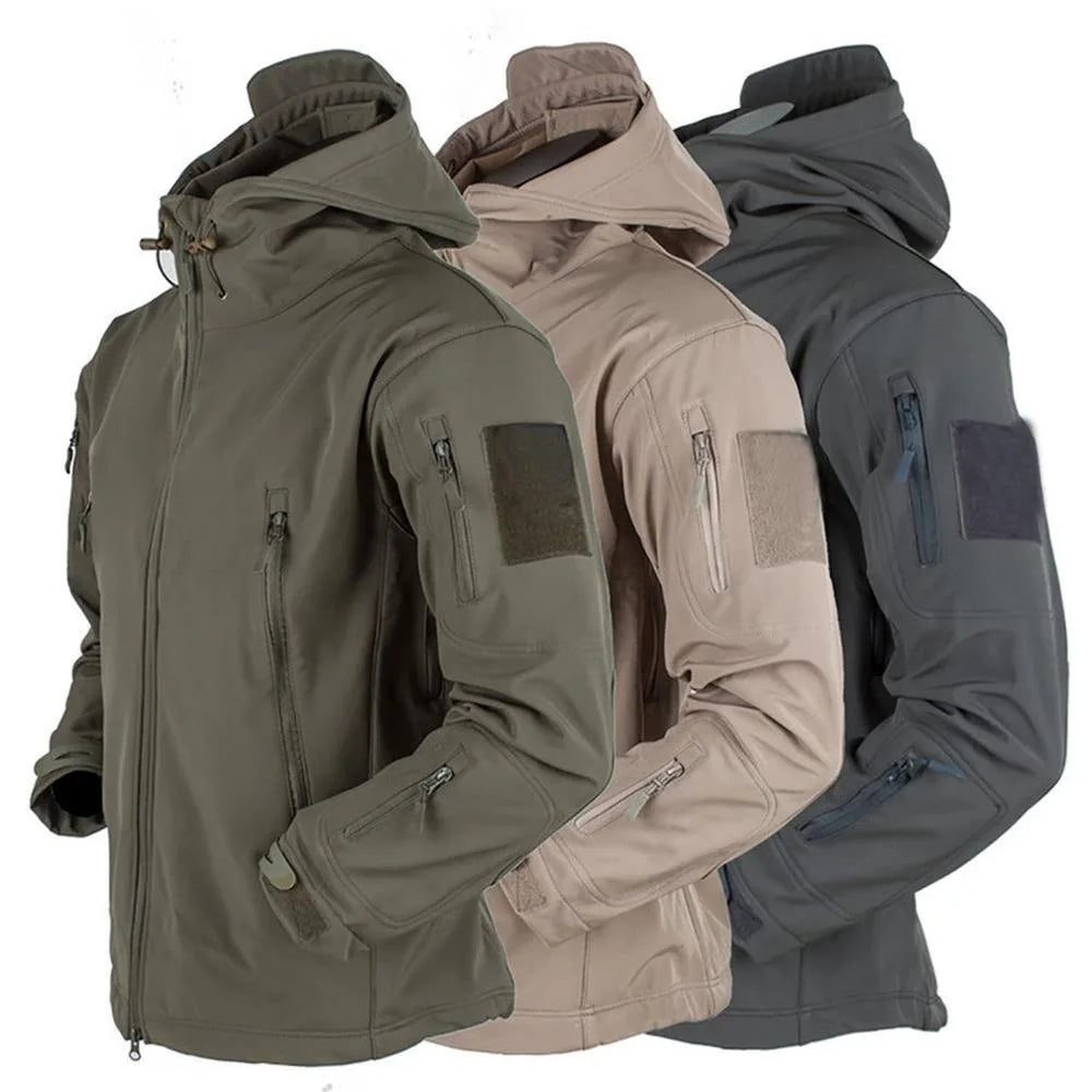 2024 Men's Shark Skin Soft Shell Tactical Jacket