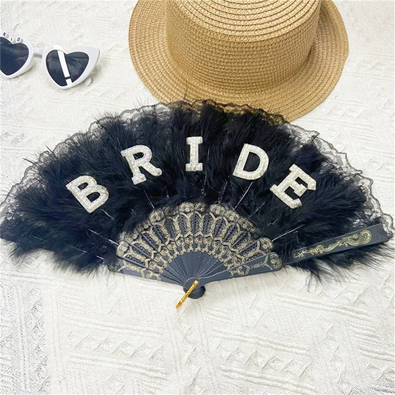 Bride Feather Fan