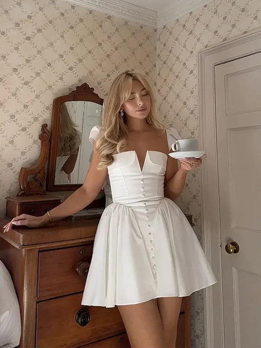 Tea Party White Dress