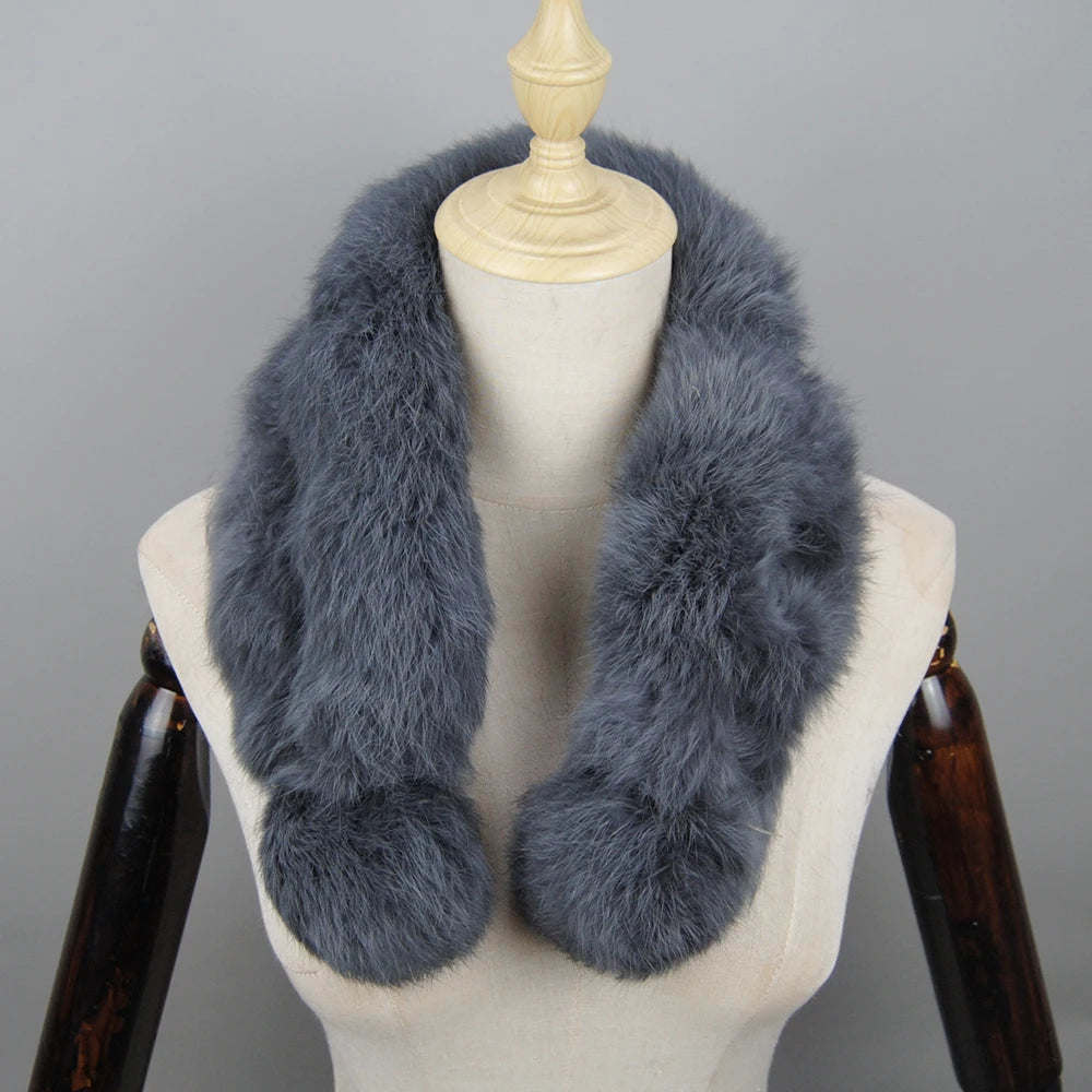 2024 Russian Rabbit Fur Scarf