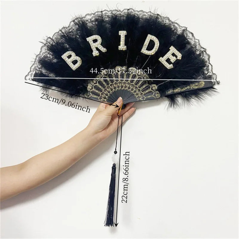 Bride Feather Fan