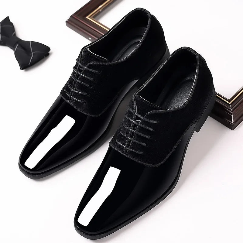 Black Patent Leather Oxford Shoes