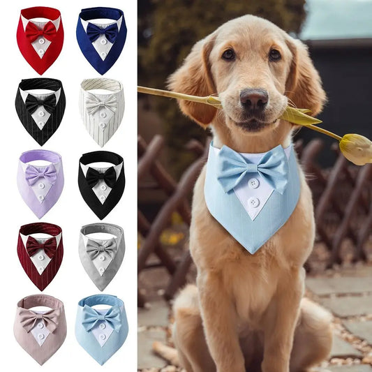 Adjustable Tuxedo Bow Tie for Dogs