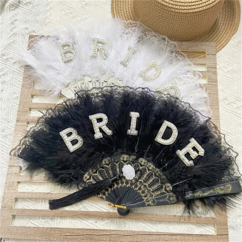 Bride Feather Fan