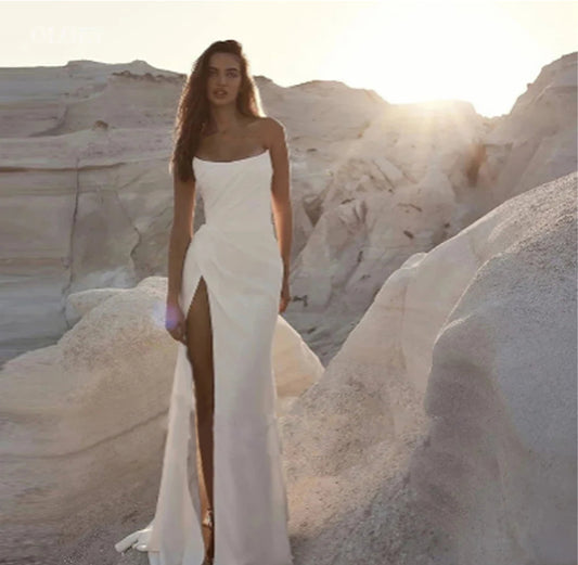 Love Simple Mermaid Wedding Dress